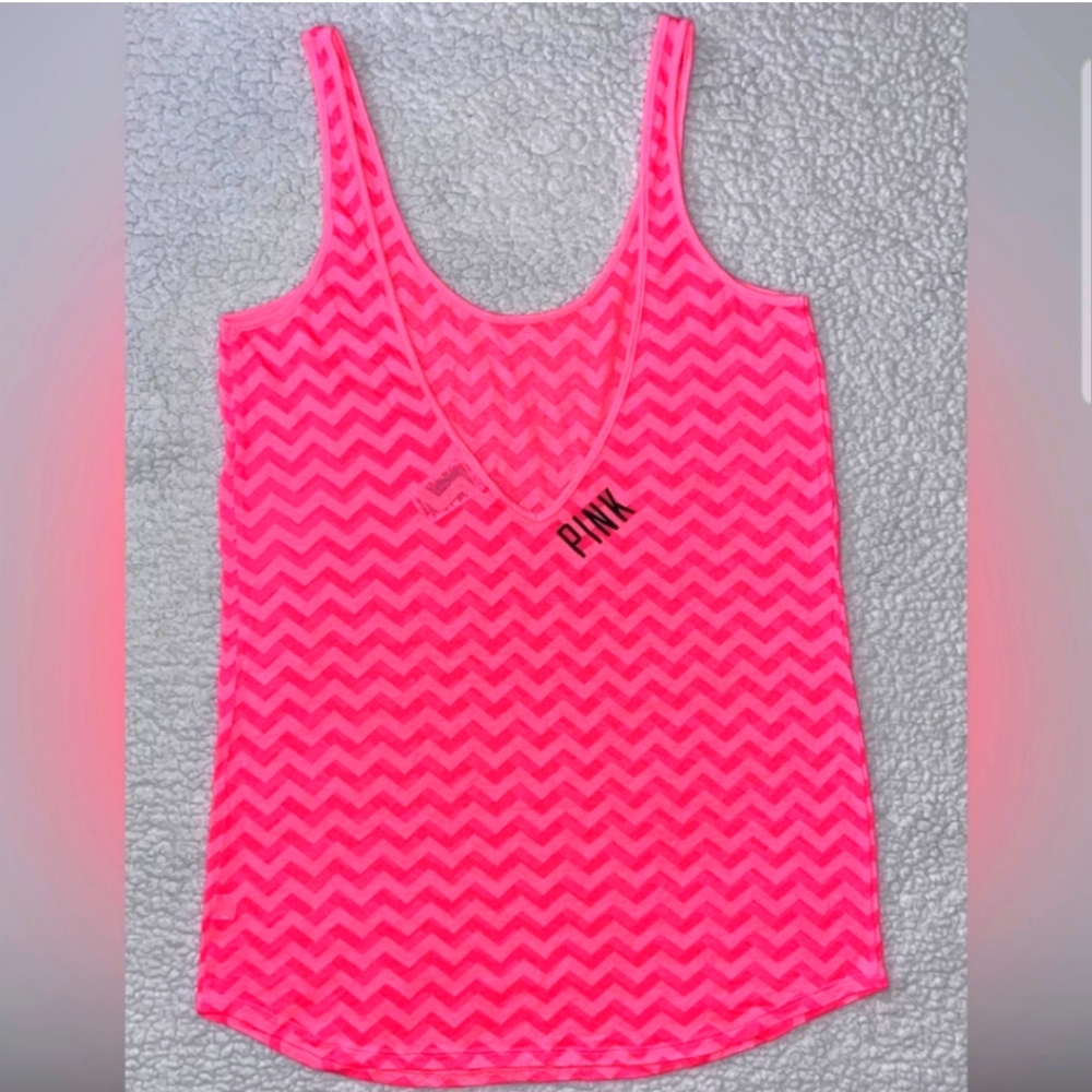 Pink Victoria's Secret Vintage Neon top or Cover-up